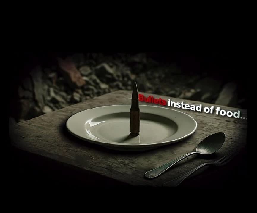 Bullets Instead of Food